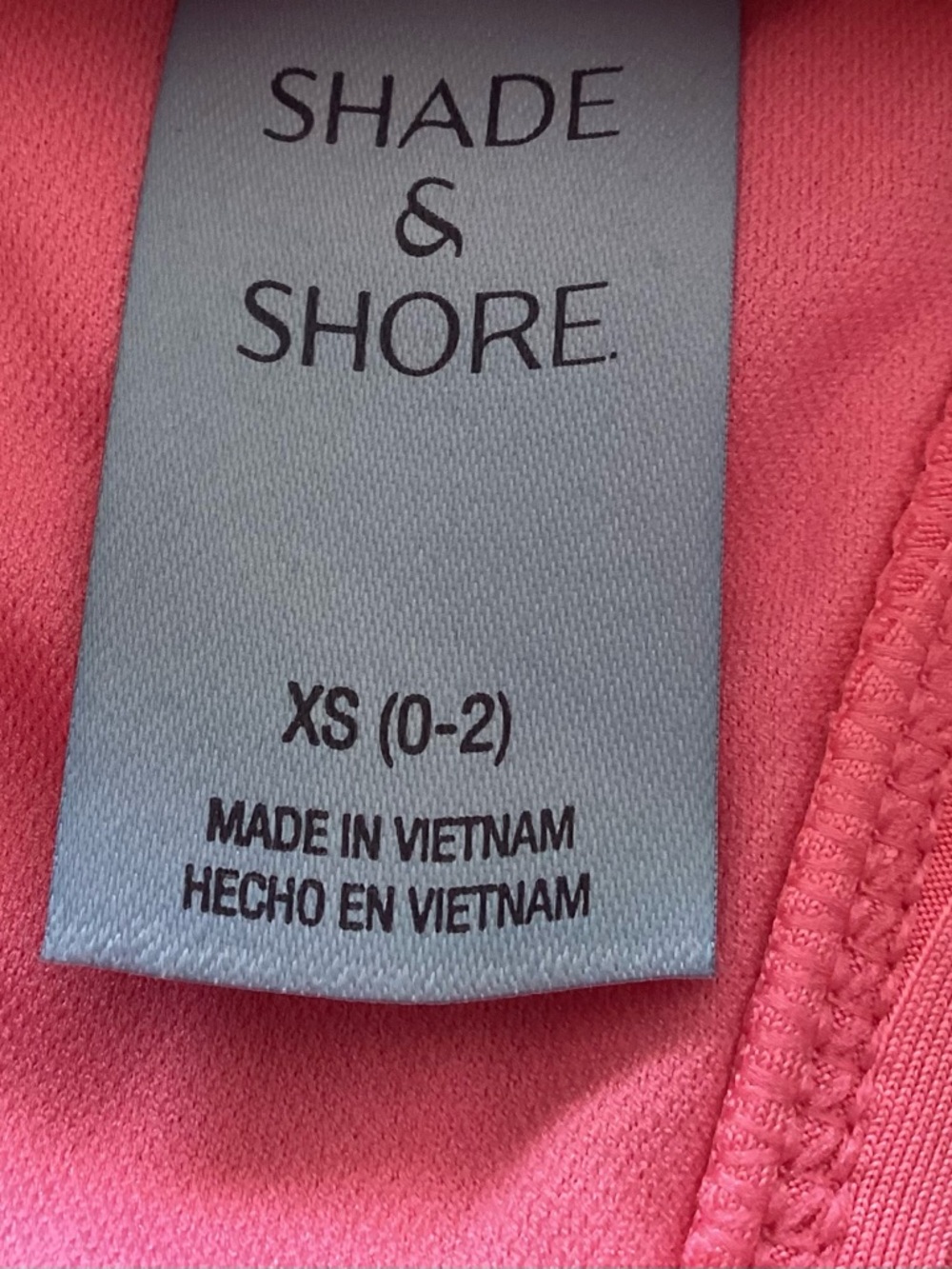 🌼 NWT Shade & Shore Ribbed Pink One-Piece Swimsuit with Snap Front Size XS - Picture 5 of 6